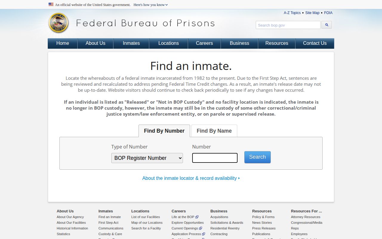 BOP released result for federal release research connected to Collier County